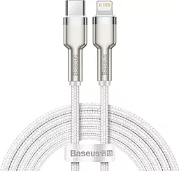 Кабель USB PD Baseus Cafule Metal 20W 2M USB Type-C - Lightning Cable White (CATLJK-B02)