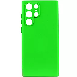 Чехол Lakshmi Silicone Cover Full Camera для Samsung Galaxy S24 Ultra Neon Green