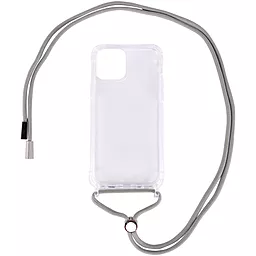 Чехол Epik Crossbody Transparent Apple iPhone 12 Mini Grey