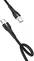 Кабель USB PD Hoco X45 Surplus 3A 1.8M USB Type-C - Type-C Cable Black - миниатюра 3