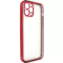 Чехол Epik Silicone Case Full Camera для Apple iPhone 13 Pro Max Clear/Red
