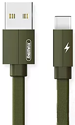 Кабель USB Remax Kerolla USB Type-C Dark Green (RC-094a)