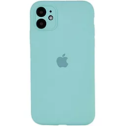 Чехол Silicone Case Full Camera для Apple IPhone 12  Marine Green