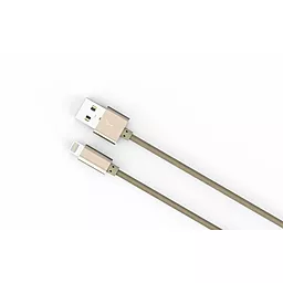 Кабель USB LDNio Lightning round 2.1A Gold (LS08) - миниатюра 3