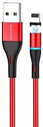 Кабель USB Borofone BU16 Lightning Cable 1.2м 2.4A Red