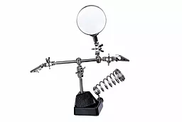 Держатель плат Magnifier 16130 65 мм, 5x  с подставкой под паяльник, с увеличительным стеклом - миниатюра 3