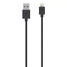 USB Кабель Belkin Lightning to USB ChargeSync Cable for iPhone 1.2m Black (F8J023bt04-BLK) - мініатюра 2