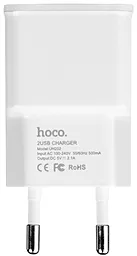 Мережевий зарядний пристрій Hoco UH202 Charger 2.1A 2USB White - мініатюра 7