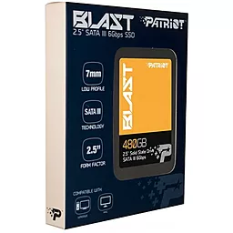 Накопичувач SSD Patriot Blast 480 GB (PBT480GS25SSDR) - мініатюра 3