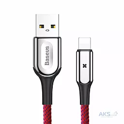 Кабель USB Baseus X-Type Light 2.4A Lightning Cable Red (CALXD-B09)