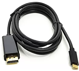 Видеокабель PowerPlant USB Type-C 3.1 Thunderbolt 3 - DisplayPort v1.1 4k 30hz black (CA911844) - миниатюра 2