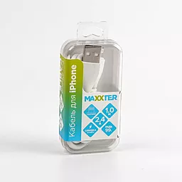 Кабель USB Maxxter Lightning 2.4А White (UB-L-USB-01W) - миниатюра 4