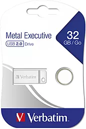 Флешка Verbatim Metal Executive USB 2.0 32 Gb (98749) Silver - миниатюра 4