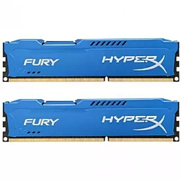Оперативная память HyperX DDR3 16Gb (2x8GB) 1600MHz Fury Fury Blu (HX316C10FK2/16)