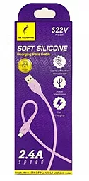 Кабель USB SkyDolphin S22V Soft Silicone micro USB Cable Violet - миниатюра 3