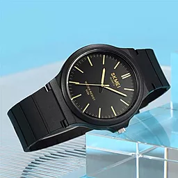 Часы наручные SKMEI 2108BKGD  Black-Gold - миниатюра 3