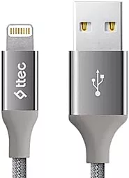 USB Кабель Ttec 2DK16UG 10.5W 2.1A 1.2M Lightning Cable Space Gray