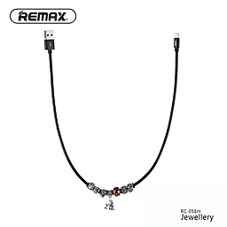 Кабель USB Remax Jewellery 0.5M micro USB Cable Black (RC-058m) - миниатюра 6