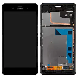 Дисплей Sony Xperia Z3 (D6603, D6643, D6653) з тачскріном і рамкою, Black