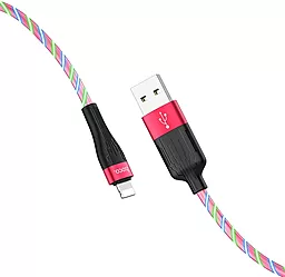 Кабель USB Hoco U85 Charming Night Lightning Red