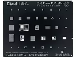 BGA трафарет (для реболінгу) Qianli Black BGA Apple iPhone 11