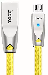 Кабель USB Hoco U9 Zinc Alloy Jelly Knitted micro USB Cable Gold