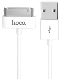Кабель USB Hoco X23 Skilled 30 Pin Dock Cable White