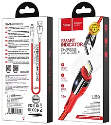 Кабель USB Hoco U89 Safeness Lightning Red - миниатюра 6