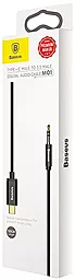 Аудио кабель Baseus M01 Yiven AUX mini Jack 3.5 - USB Type-C M/M Cable 1.2 м silver - миниатюра 4