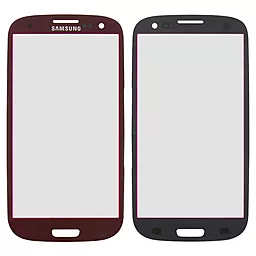 Корпусне скло дисплея Samsung Galaxy S3 I9300, I9305 Red