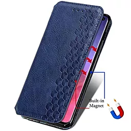 Чехол GETMAN Cubic (PU) для Samsung Galaxy A21s  Синий - миниатюра 4