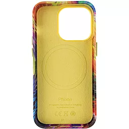 Кожаный чехол Colour Splash with MagSafe для Apple iPhone 14 Pro Max (6.7") Orange / Red - миниатюра 2