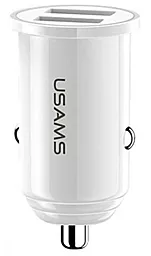 Автомобильное зарядное устройство Usams US-CC055 C8 3.1A 2USB Mini White
