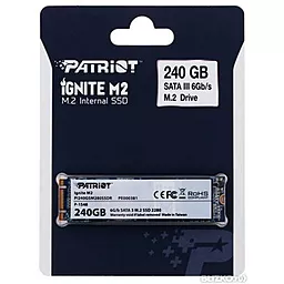 SSD Накопитель Patriot Накопитель SSD M.2 2280 240GB Patriot (PI240GSM280SSDR) - миниатюра 3