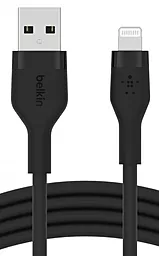 Кабель USB Belkin Silicone USB Lightning Cable Black (CAA008BT1MBK) - миниатюра 2