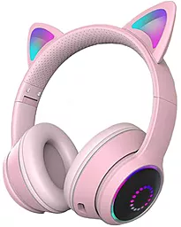 Бездротові навушники котики з вушками Tucci AKZ-K26 Pink