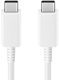 USB PD Кабель Samsung 100W 5A 1.8M USB Type-C - Type-C Cable White (EP-DX510JWRGRU)