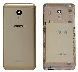 Задня кришка корпусу Meizu M3 Note (M681H) зі склом камери Original Gold