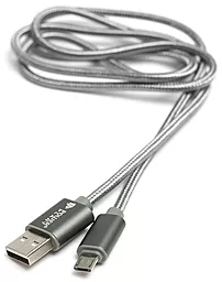Кабель USB PowerPlant Quick Charge micro USB Cable Silver (KD00AS1287)