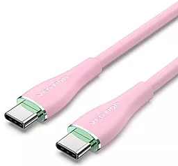 USB PD Кабель Vention 100W 5A USB Type-C - Type-C Cable Pink (TAWPF)