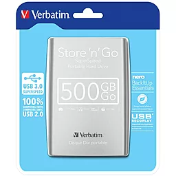 Внешний жесткий диск Verbatim 2.5" 500GB (53021) - миниатюра 5