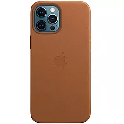 Чехол Apple Leather Case with MagSafe for iPhone 12, iPhone 12 Pro Brown