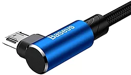 Кабель USB Baseus MVP Elbow 2M micro USB Cable Blue (CAMMVP-B03) - миниатюра 4