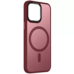 Чехол Epik TPU+PC Metal Buttons with MagSafe Colorful для Apple iPhone 15 Burgundy