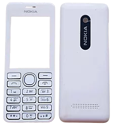 Корпус Nokia 206 Asha с клавиатурой White