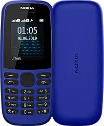 Мобильный телефон Nokia 105 DS 2019 (16KIGL01A01) Blue