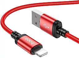 Кабель USB Hoco X89 2.4A Lightning Cable Red - миниатюра 2