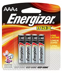 Батарейки Energizer AAA / LR03 MAX 4шт