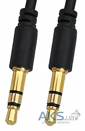 Аудио кабель TCOM Standart AUX mini Jack 3.5mm M/M Cable 5 м black
