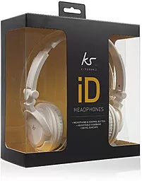Наушники KS iD Headphones with Mic White - миниатюра 2